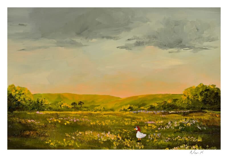 Print "All Dressed Up With Nowhere To Go"